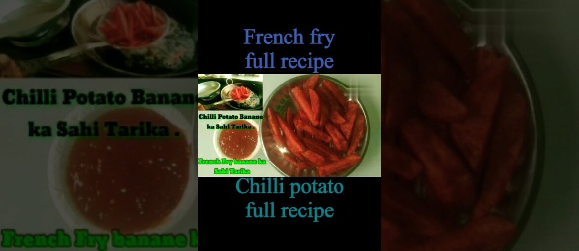 chilli potato full recipe |French fry full recipe | French fry | short |momos