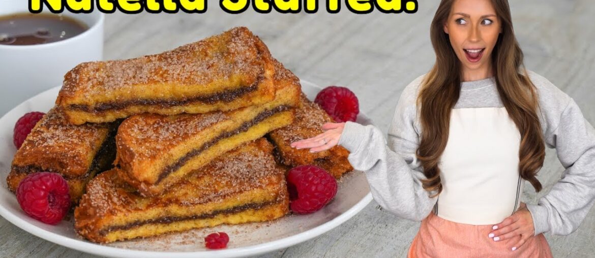 The Best Nutella Stuffed French Toast Sticks! Easy Tutorial The Best Nutella Stuffed French Toast Sticks! Easy Tutorial
