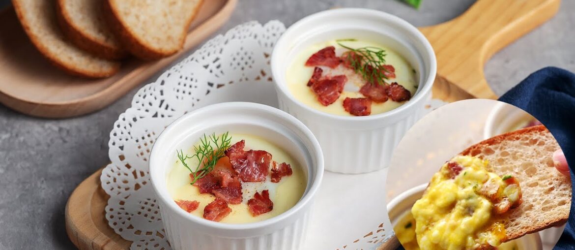 France classic Brunch:Egg in Cocott|Perfect to eat with bread France classic Brunch:Egg in Cocott|Perfect to eat with bread