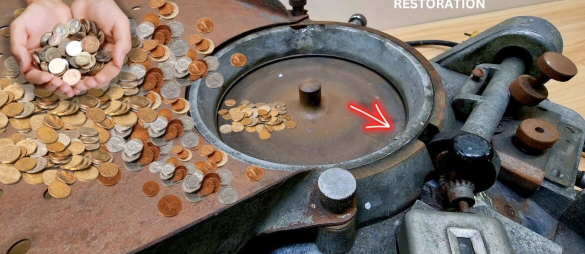 French Coins Counting Machine Restoration – Uncovering the Mystery of a Rare Machine! French Coins Counting Machine Restoration - Uncovering the Mystery of a Rare Machine!
