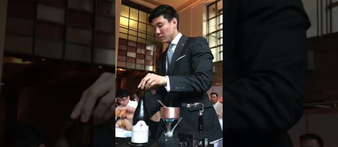 Opening Wine at Eleven Madison Park