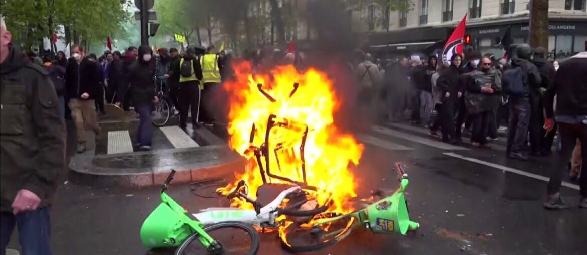 French Protesters Unleash Anger at President Emmanuel Macron