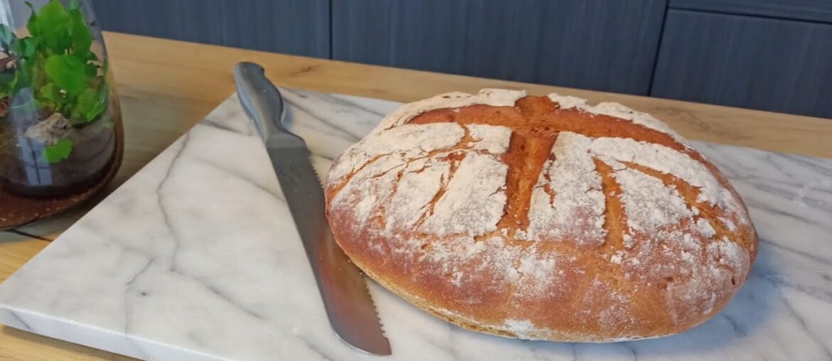 MA  MEILLEURE  MICHE  DE  PAIN  COMPLET  MAISON  !  (5 INGREDIENTS)