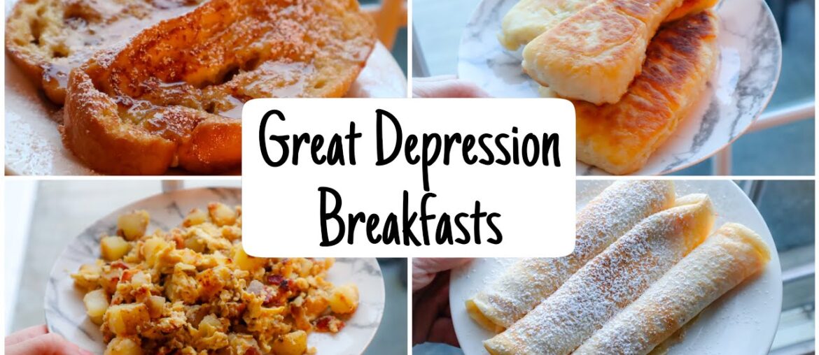 Making and Trying 4 Great Depression Breakfast | Depression Era Recipes Cookbook