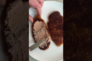 Croissants a French classic with truffle pate another French classic. Love French food