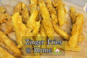 Zinger Fries at Home | French Fries | Potato in Style | Easy Yummy Recipe