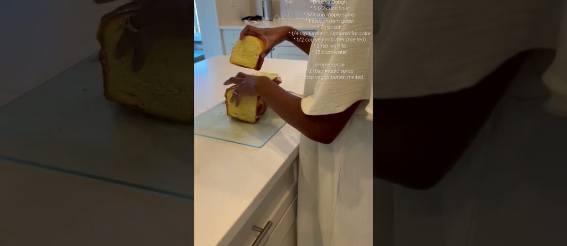 Vegan Brioche French Toast #recipe #shorts