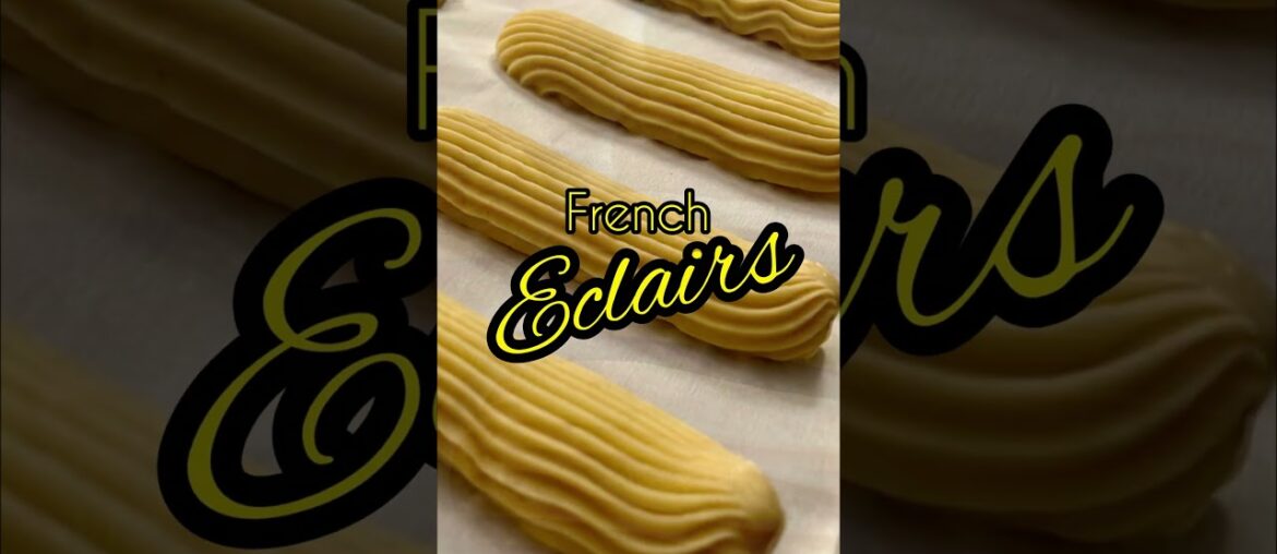 FRENCH ECLAIRS | Double Stop Bake Shop #shorts FRENCH ECLAIRS | Double Stop Bake Shop #shorts