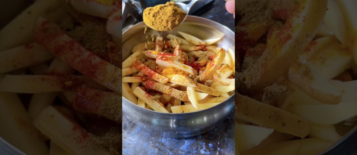 Chatpati French Fries Sabji | Quick 5 Minute Recipes #hungerplans #shorts #foodrecipes