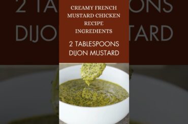 Creamy French Mustard Chicken Recipe || #Shorts