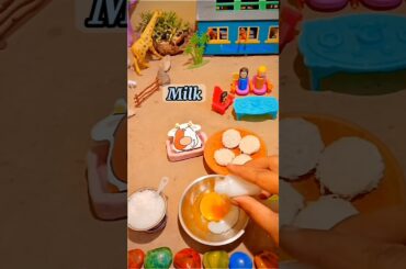 Miniature Cooking French Toast Easy Recipe #shortvideo #shorts #miniature