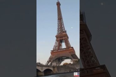 Crusing by the Eiffel Tower in the Seine River | Paris, France