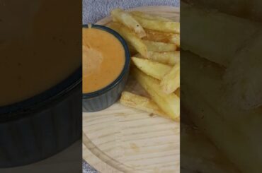 Fried Potatoes and Cheese Sauce  How to Make Crispy French Fries #shorts