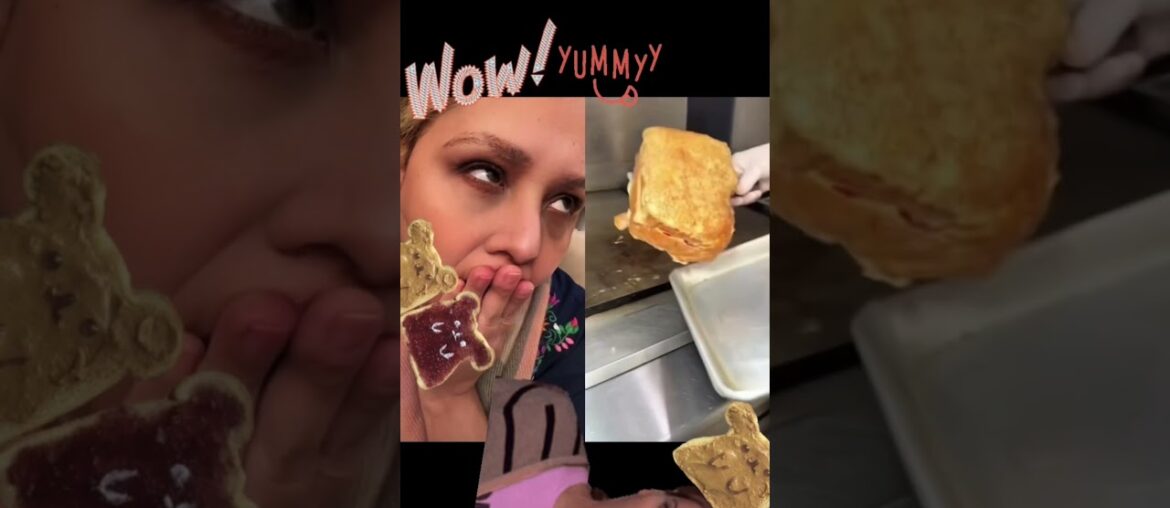 Fried French peanut and jelly sandwich #food #vlog #newfinds #recipe #mukbang #mustry #treat