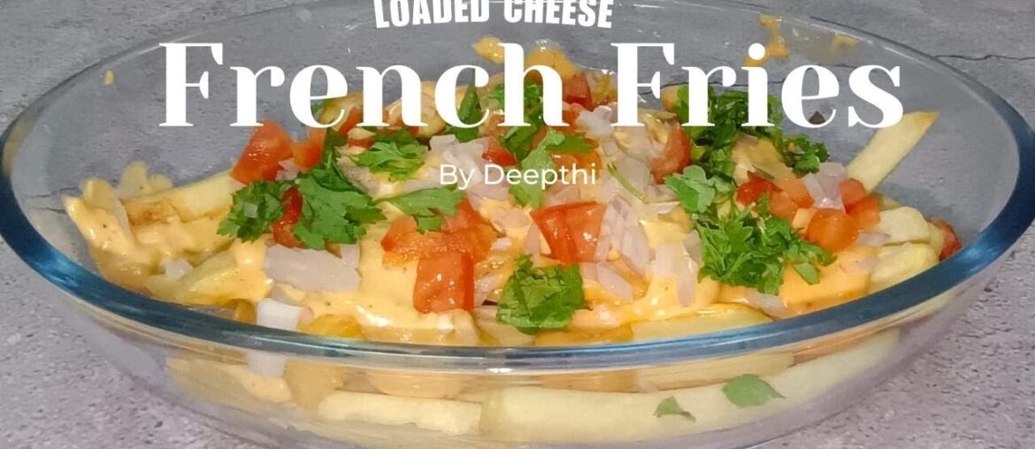 Homemade Perfect Cheesy French Fries Simple recipe in Telugu || Tasty Crispy French Fries | C-F&V |