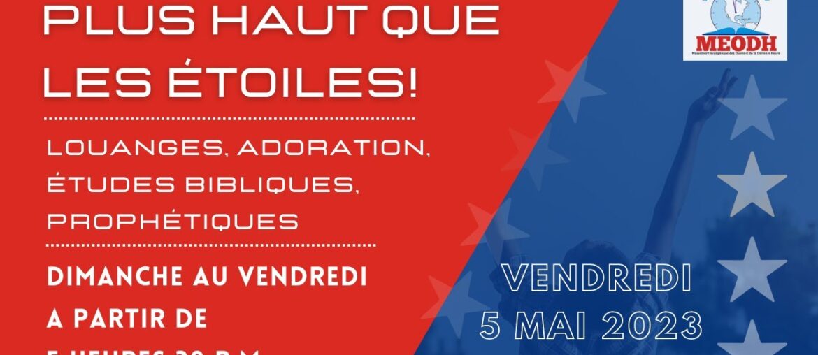 Plus Haut que les Etoiles: Semaine de l'Esprit de Prophetie sur MEODH