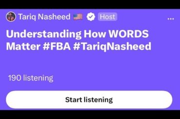 5-8-23 Tariq Nasheed Twitterspace | Understanding How WORDS Matter #CaliforniaReparationsTaskForce