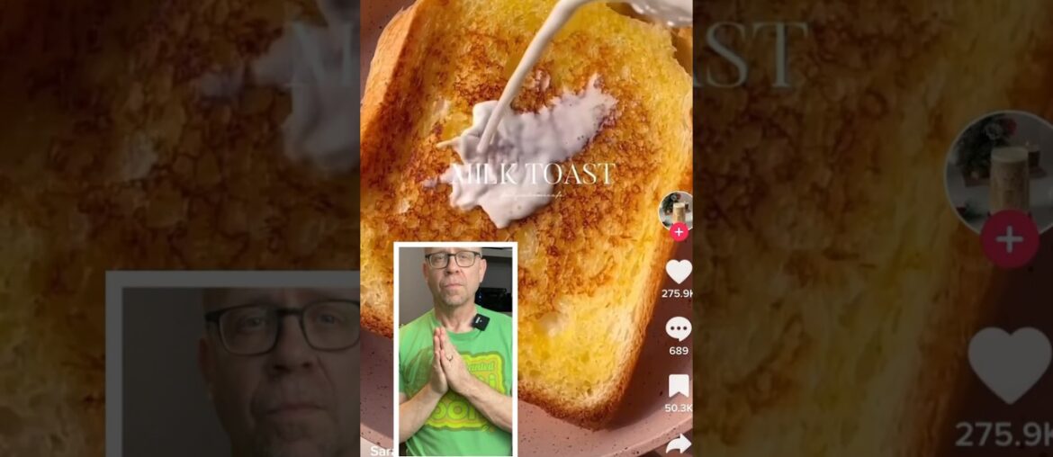 Milk toast is WAY better than french toast! #shorts #cooking #food