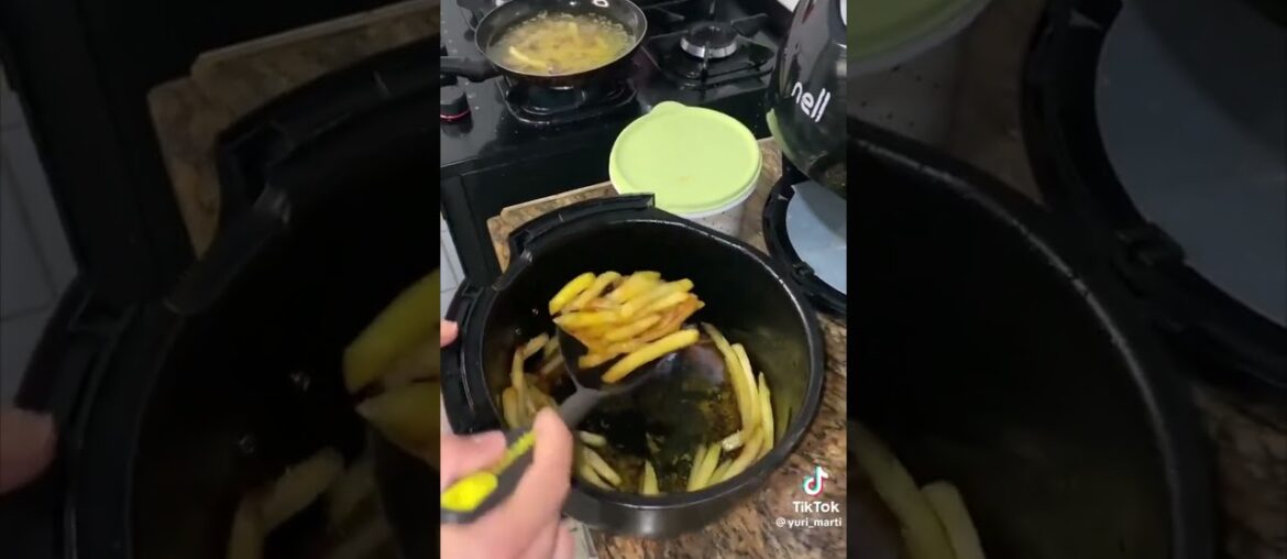 Batata frita gourmet na air fryer #shorts