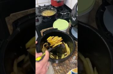 Batata frita gourmet na air fryer #shorts