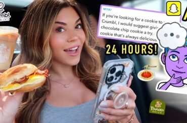 Letting My SNAPCHAT AI Decide My FOOD for 24 HOURS!!