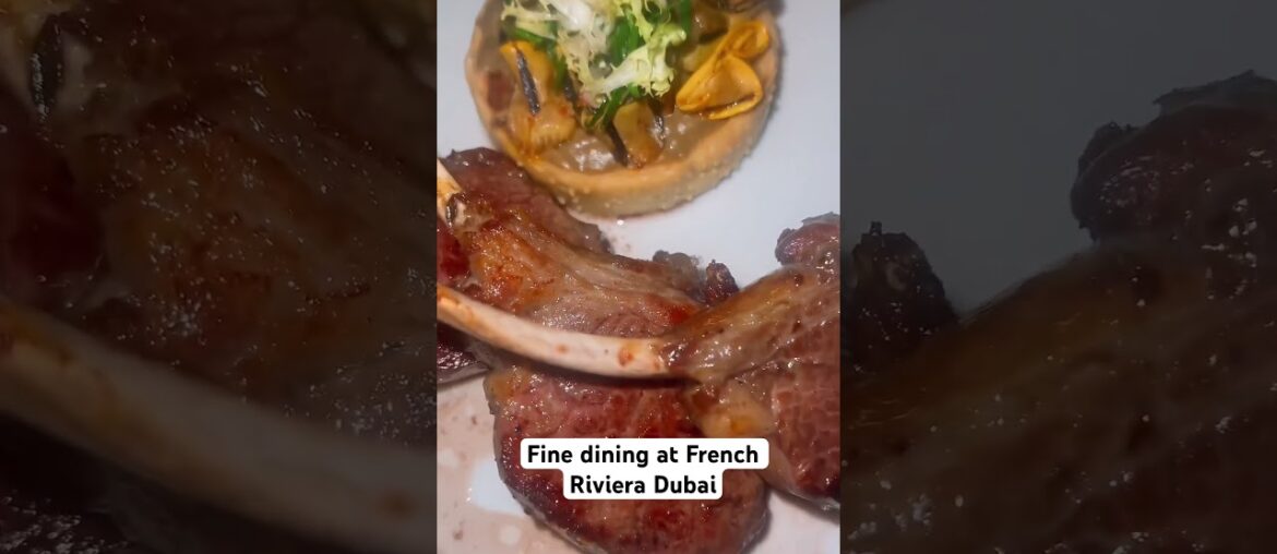 Fine dining at French Riviera Dubai #frenchriviera #burjalarab #dubai #dubailifestyle