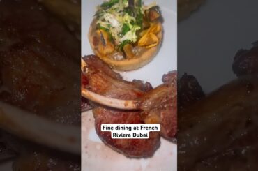 Fine dining at French Riviera Dubai #frenchriviera #burjalarab #dubai #dubailifestyle