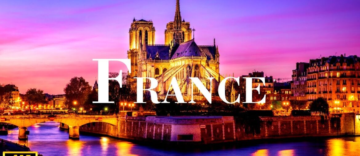 FLYING OVER FRANCE( 4K UHD ) - Relaxing Piano Music Along With Beautiful Nature Videos 4K Ultra HD