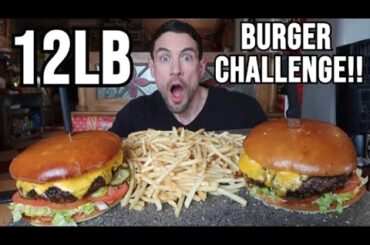 MASSIVE 12lb BURGER CHALLENGE IN DRUMMOND MONTANA w/@JoelHansen | MAN VS FOOD