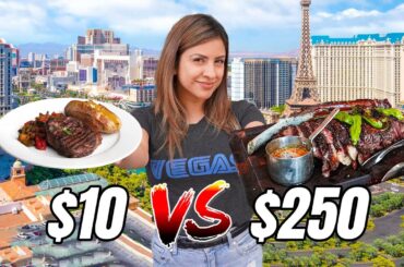 CHEAPEST vs MOST EXPENSIVE STEAK in LAS VEGAS
