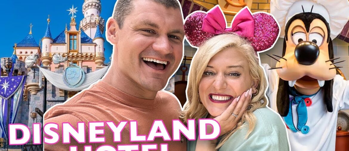 Staying At Disney's OLDEST Hotel | Disneyland Hotel Room Tour, Goofy's Kitchen, Hotel Overview