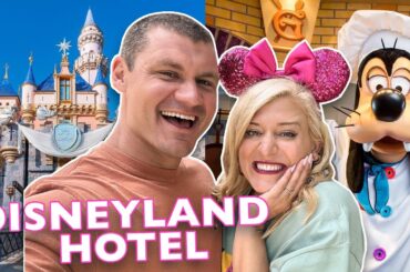 Staying At Disney's OLDEST Hotel | Disneyland Hotel Room Tour, Goofy's Kitchen, Hotel Overview