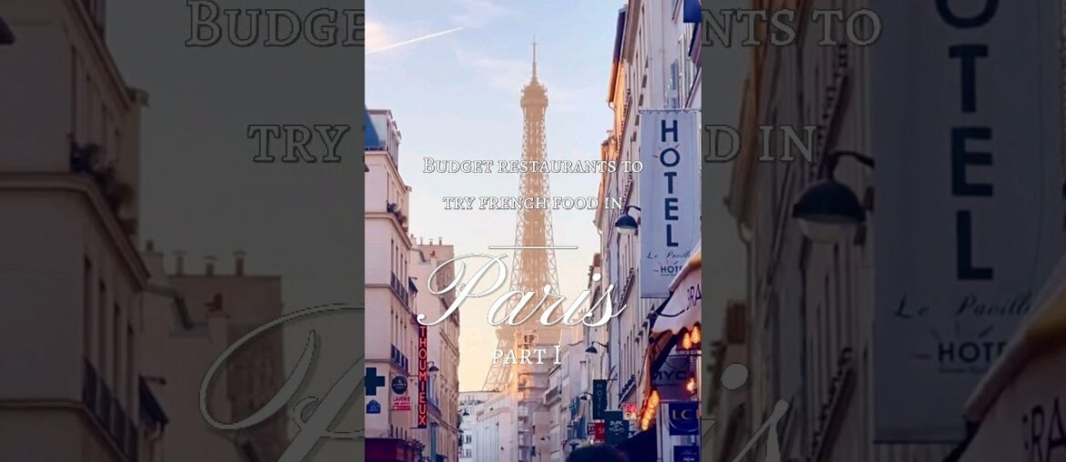 Cheap restaurants in Paris to try French food #shorts Cheap restaurants in Paris to try French food #shorts