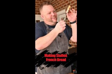 How to Make Stuffed French Bread on the Blackstone Griddle!! #griddle #food #hungryhussey