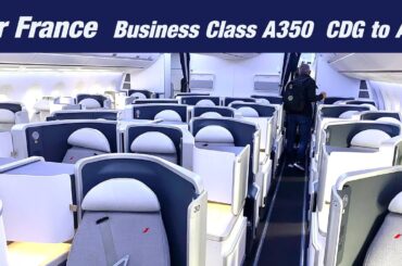 Haute Cuisine in the Sky! Air France Business Class A350-900 - Paris to Atlanta