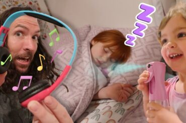 ADLEY WON'T WAKEUP!! Navey Helps with Adleys morning routine! is Adley Asleep or Lost in her Dreams?