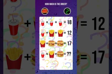 brainticklers How Much is the Order? #puzzle #puzzlegame #braingames