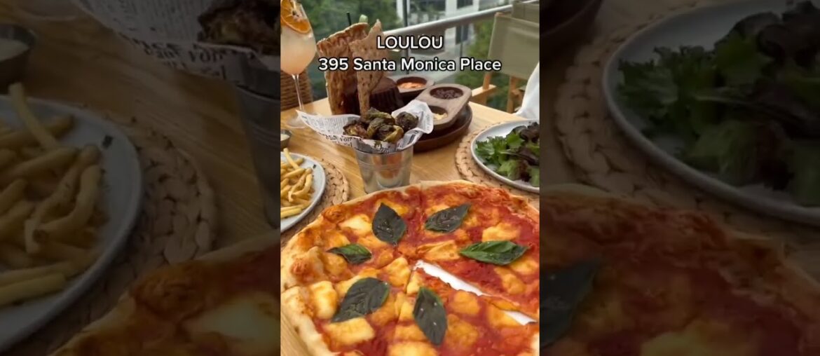 Living the life at roof top restaurant LouLou Santa Monica LA Slay Lifestyle