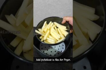 Air Fryer French Fries Recipe | Less Oil French Fries Recipe | #ytshorts | #shorts | CookEatRepeat