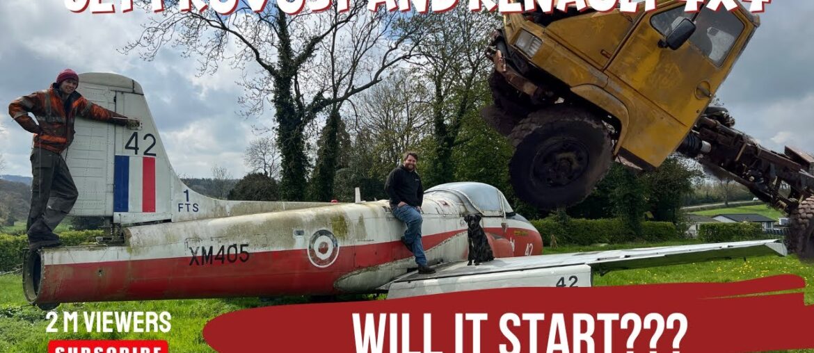 BAC Jet Provost Jet Plane, and Renault 4×4 Timber Lorry Will it Start! BAC Jet Provost Jet Plane, and Renault 4x4 Timber Lorry Will it Start!