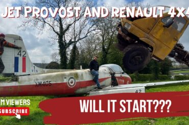 BAC Jet Provost Jet Plane, and Renault 4x4 Timber Lorry Will it Start!