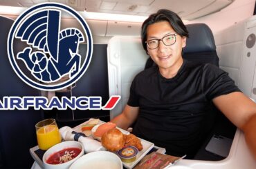 8 Hours on Air France NEW Business Class - Paris to New York