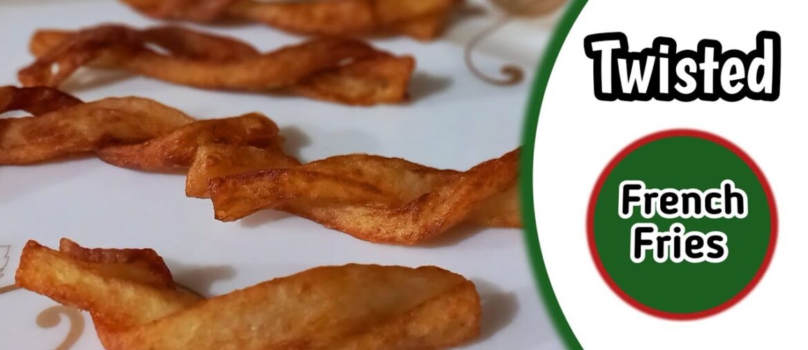 Twisted French Fries Recipe | @FoziaFoodPoint