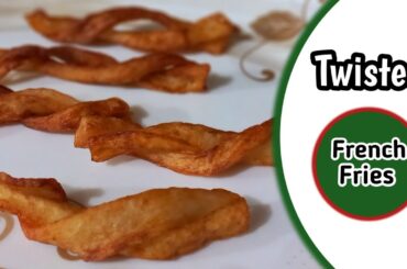 Twisted French Fries Recipe | @FoziaFoodPoint