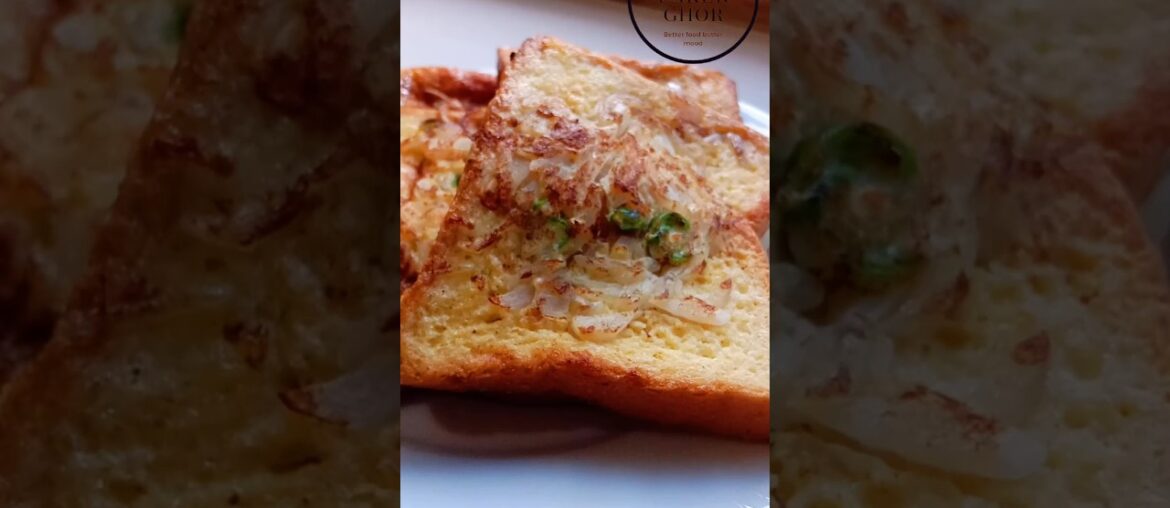 Masala french toast | Breakfast recipe | #snacks #recipe #tiffin #shorts #youtubeshorts #bread