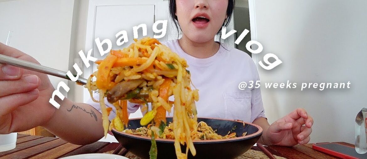 Mukbang Vlog | Started healthy but ended with 1/2 dozen donuts @ 35 weeks pregnant!! Mukbang Vlog | Started healthy but ended with 1/2 dozen donuts @ 35 weeks pregnant!!