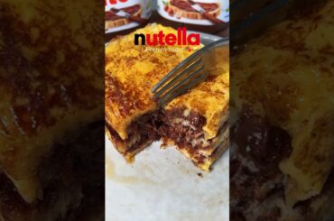 Nutella French Toast #trending #foodie #tiktokvideo #recipe #tiktok #aesthetic