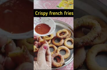 How to make crispy french fries at home|potato french frying recipe|ytshorts|youtube short|snacks