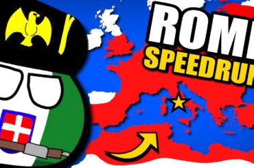 Can I Conquer ROME in 60 Minutes or less? (Countryballs WW2 Game)