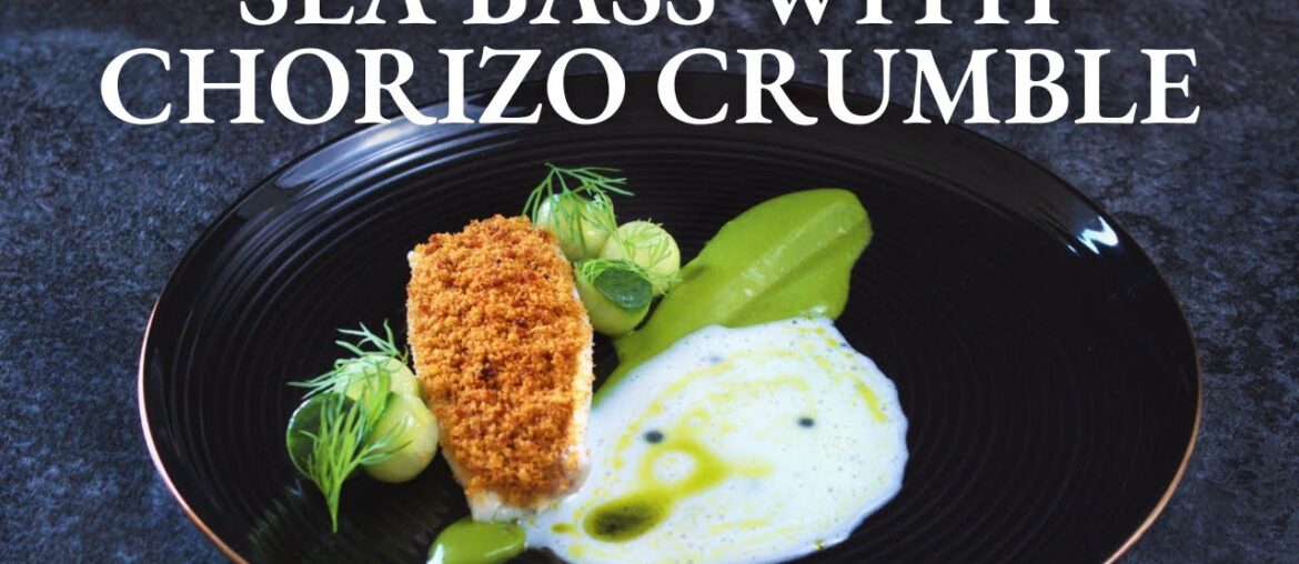 Fine dining SEA BASS recipe | Milk Sauce & Chorizo Crumble Fine dining SEA BASS recipe | Milk Sauce & Chorizo Crumble